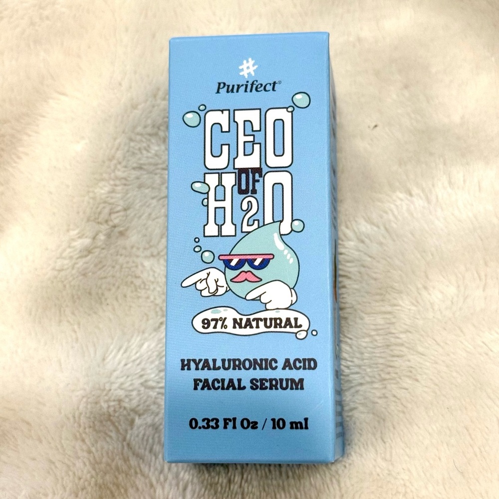 New Purifect CEO of H2O Hyaluronic Acid Facial Serum .33oz